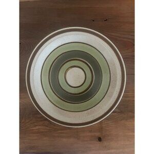 RARE Premiere Jeweltones Jade Vintage MCM Stoneware Dinner Plates (4) Japan